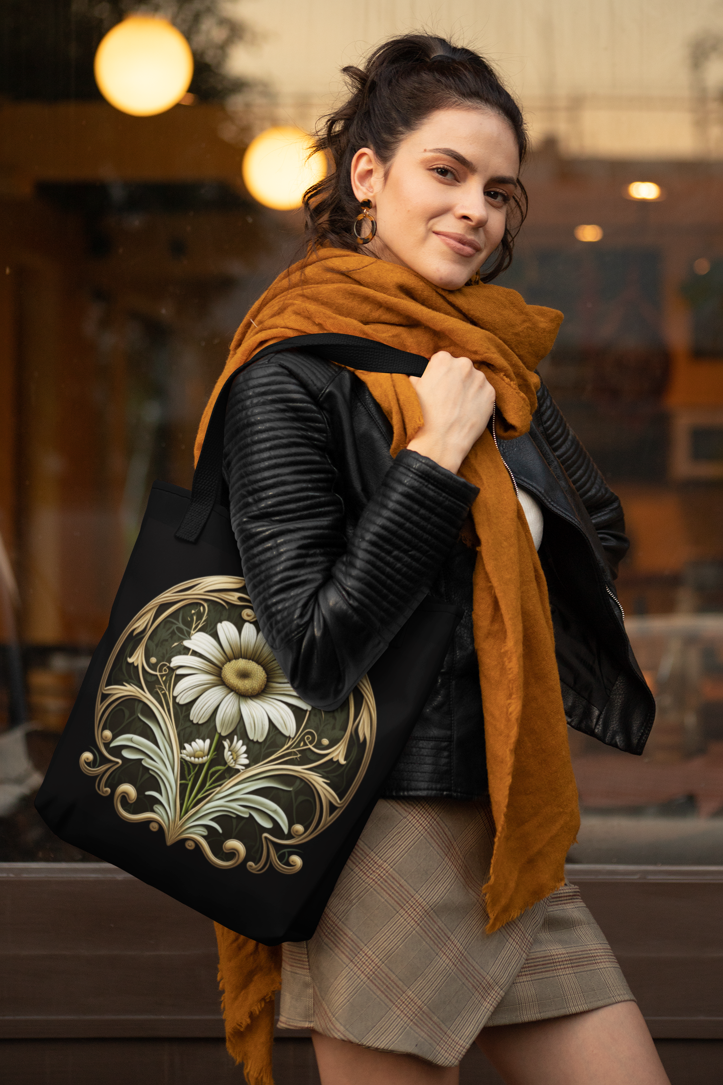 Art Nouveau Daisy Tote Bag