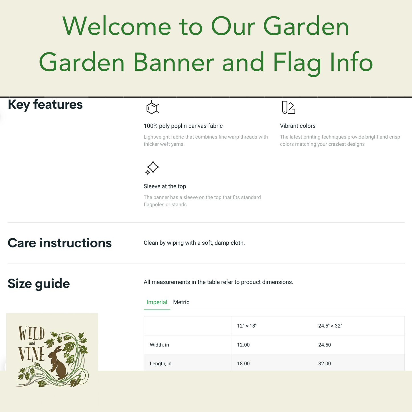 Welcome to Our Garden Garden & House Banner