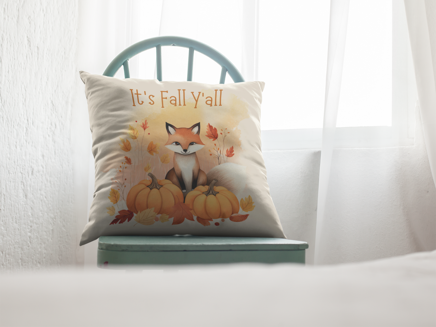 It's Fall Y'all Spun Polyester Square Pillow