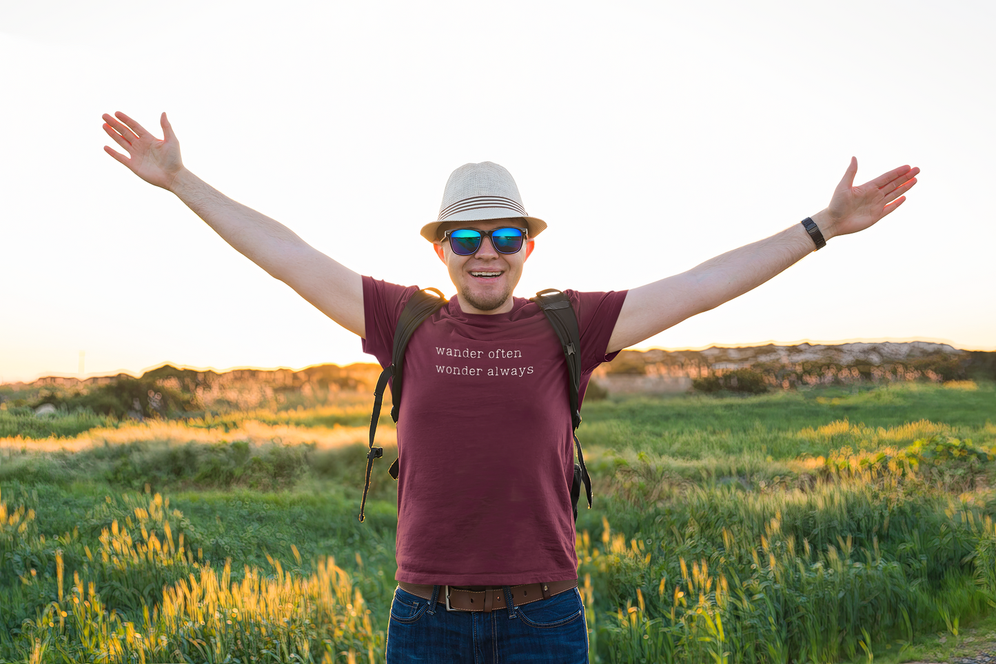 wander often wonder always Unisex Garment-Dyed T-shirt