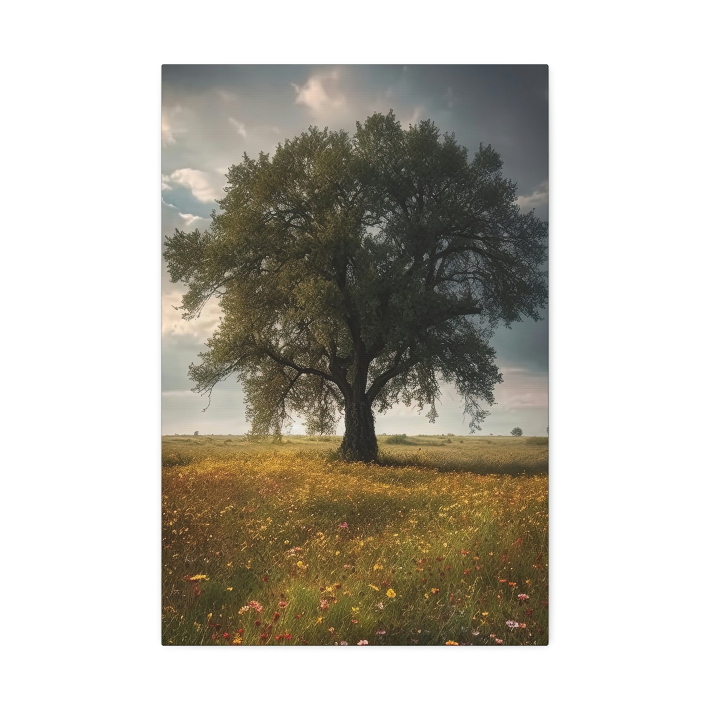 Out Standing in Your Wildflower Field Canvas Stretched, 1.5''