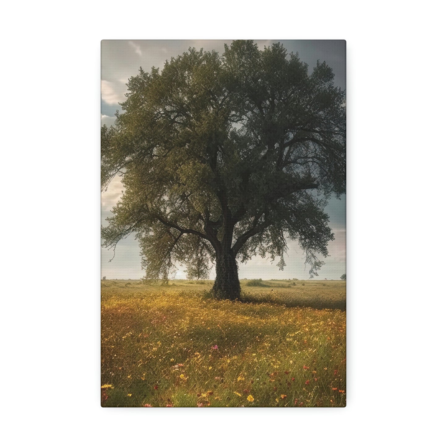 Out Standing in Your Wildflower Field Canvas Stretched, 1.5''